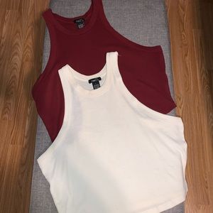Cropped tank tops